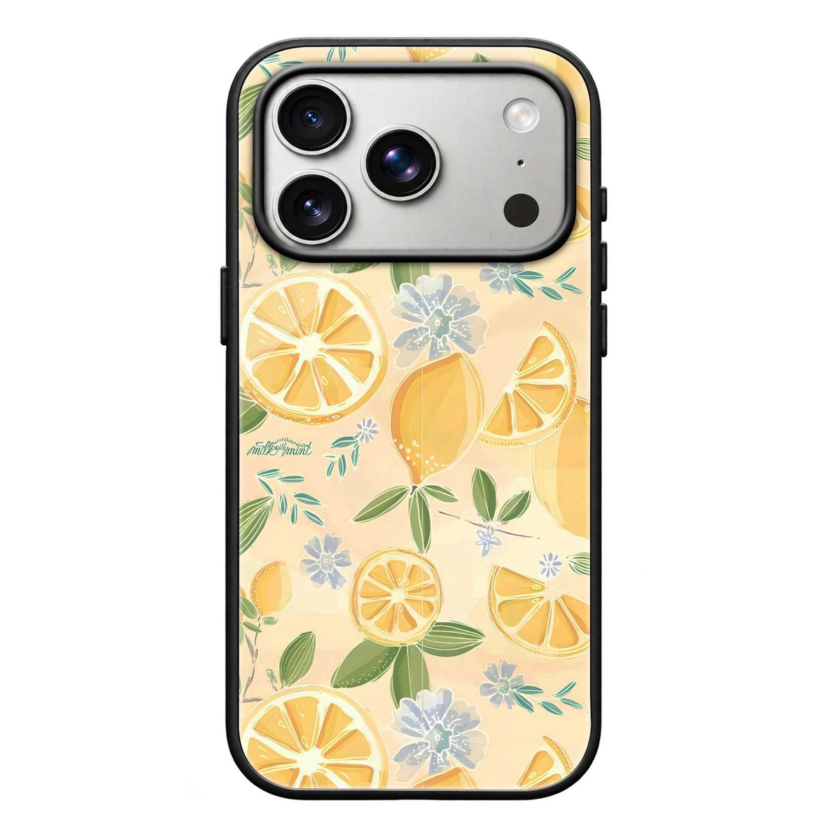 Lemon Bloom Glass Case