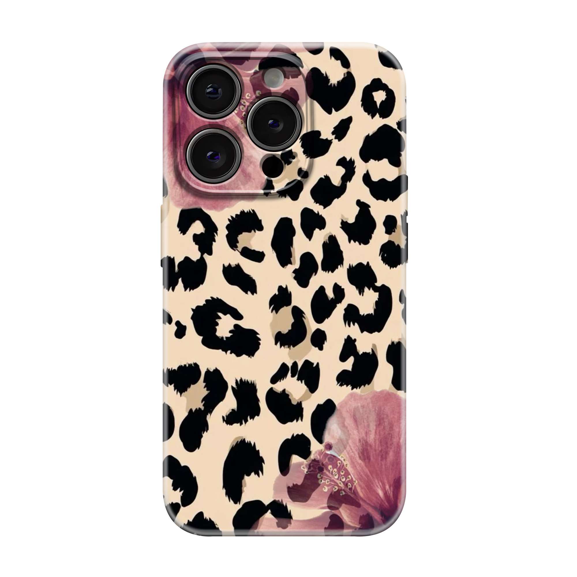 Leopard Bloom Glossy Hard Case
