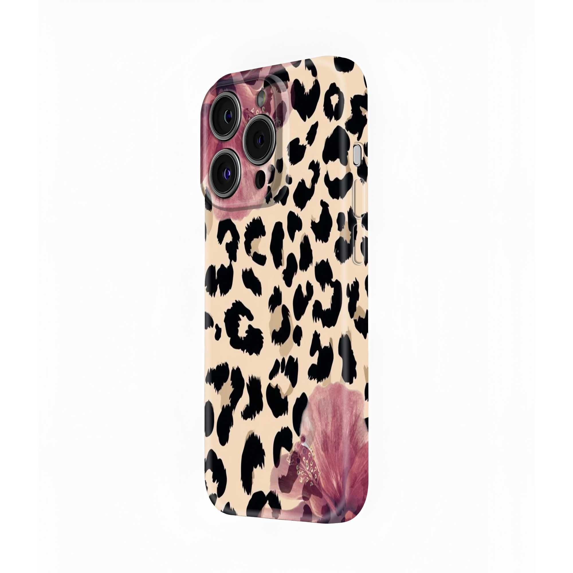 Leopard Bloom Glossy Hard Case