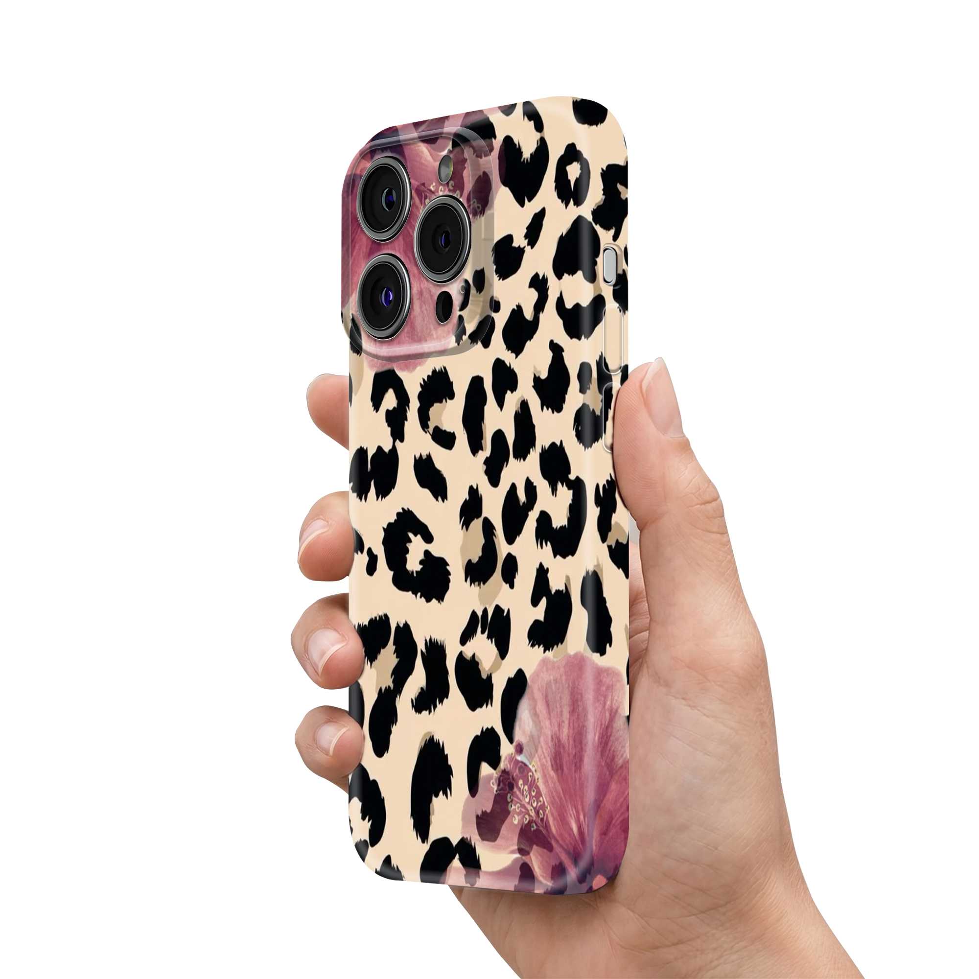 Leopard Bloom Glossy Hard Case