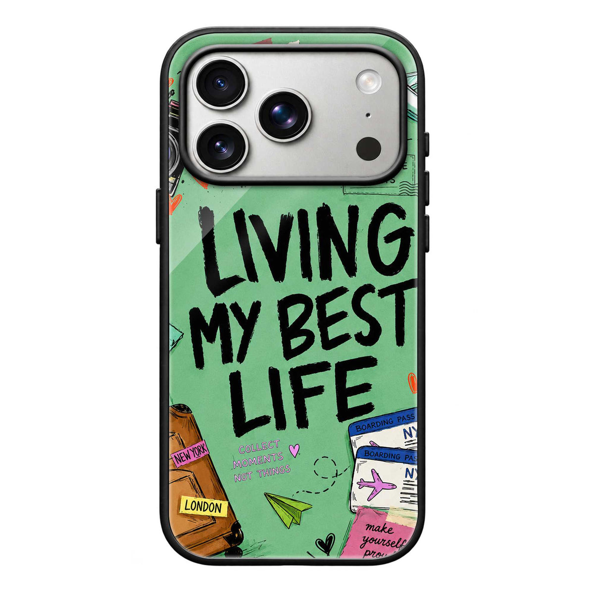 Living My Best Life Glass Case