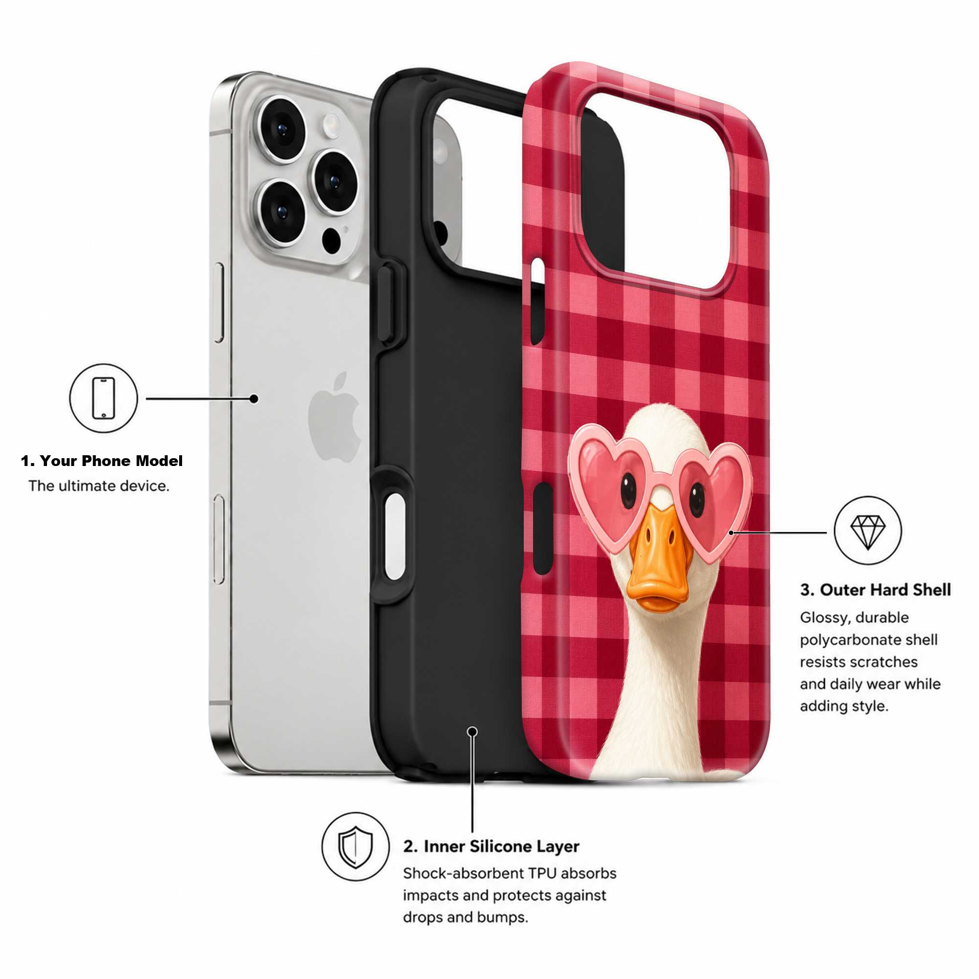 Love Duck Dual Guard Case