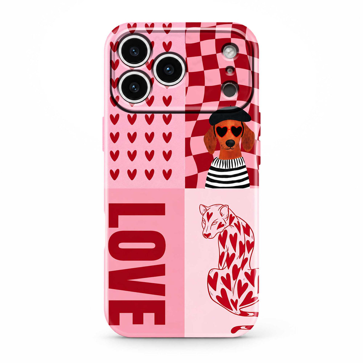 Love Grid Glossy Hard Case