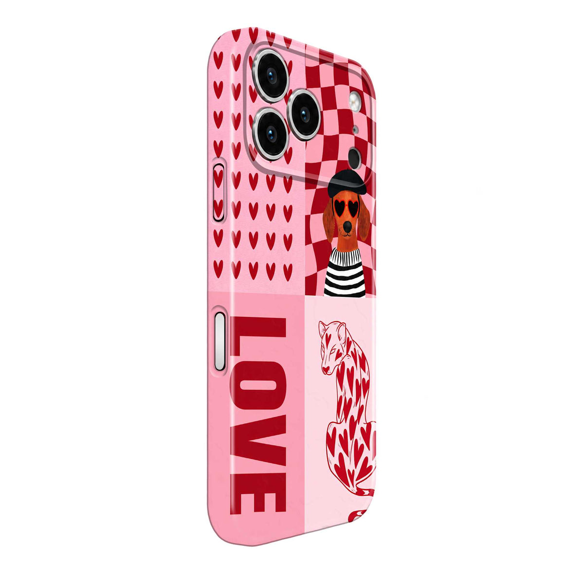 Love Grid Glossy Hard Case