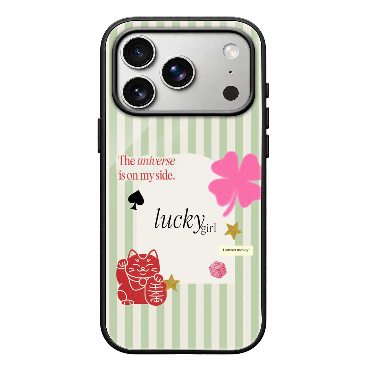 Lucky Girl Aesthetic Glass Case
