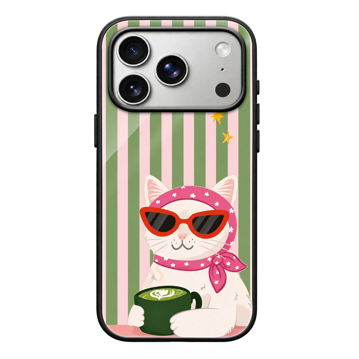 Matcha Meow Glass Case