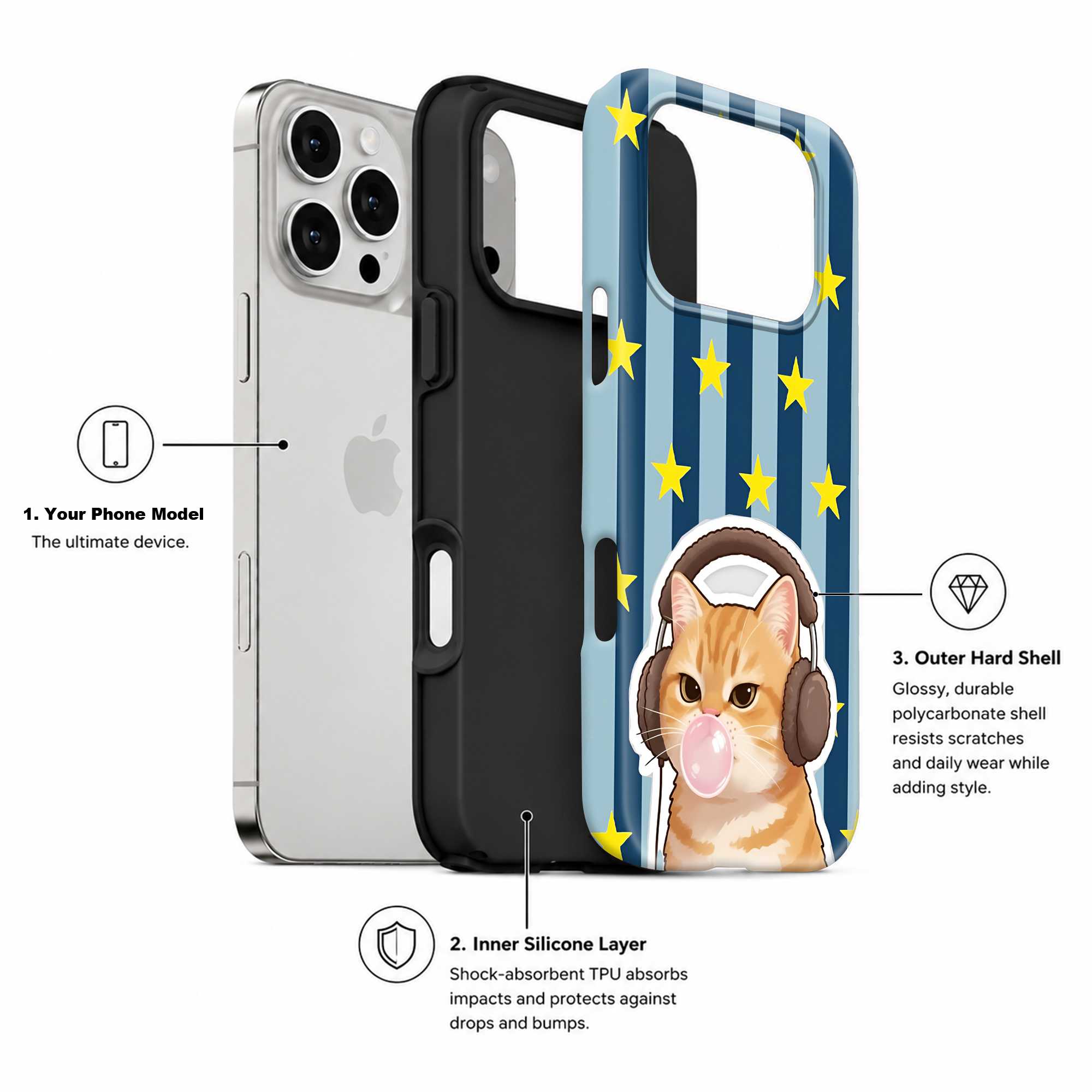 Melody Meow Dual Guard Case