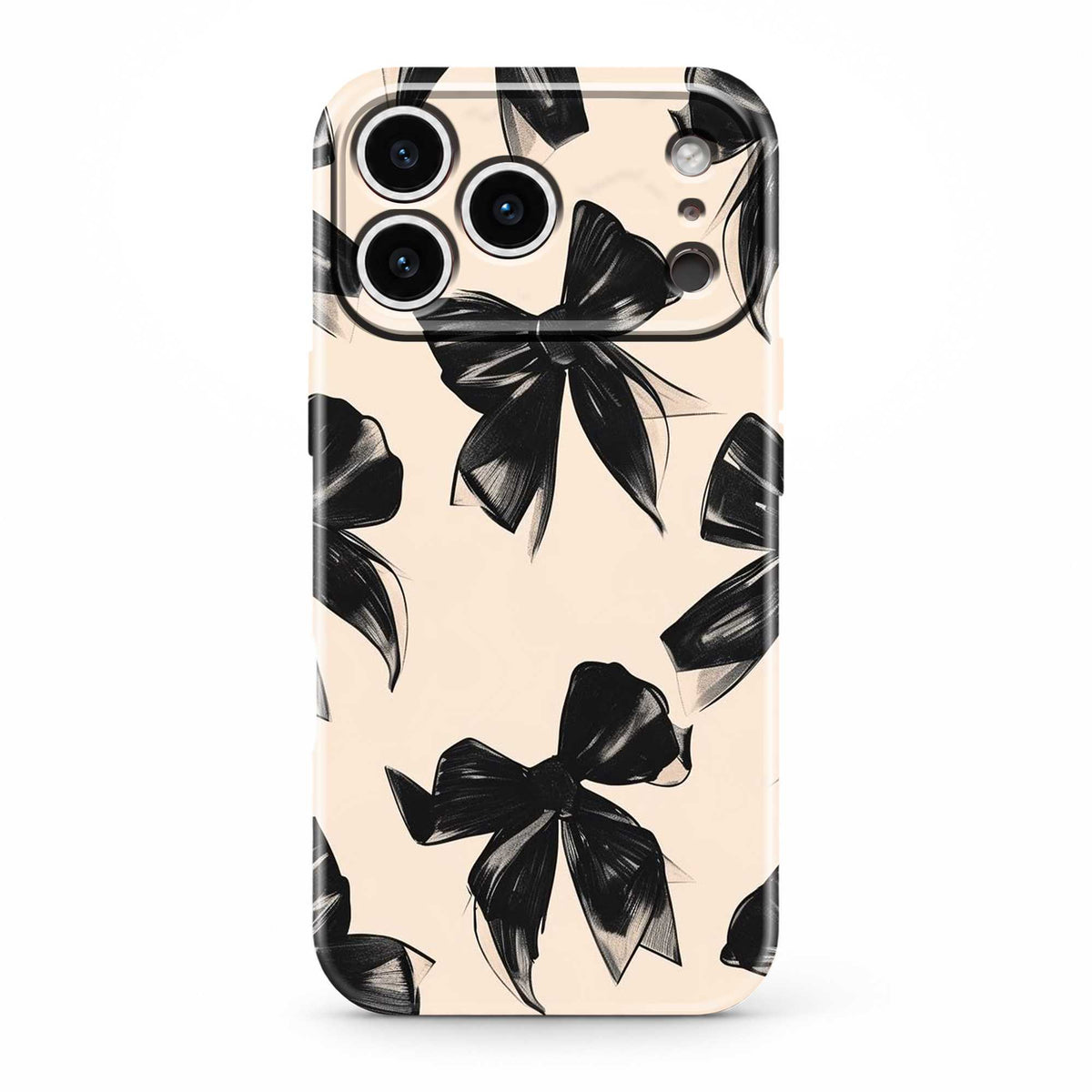 Midnight Bow Glossy Hard Case