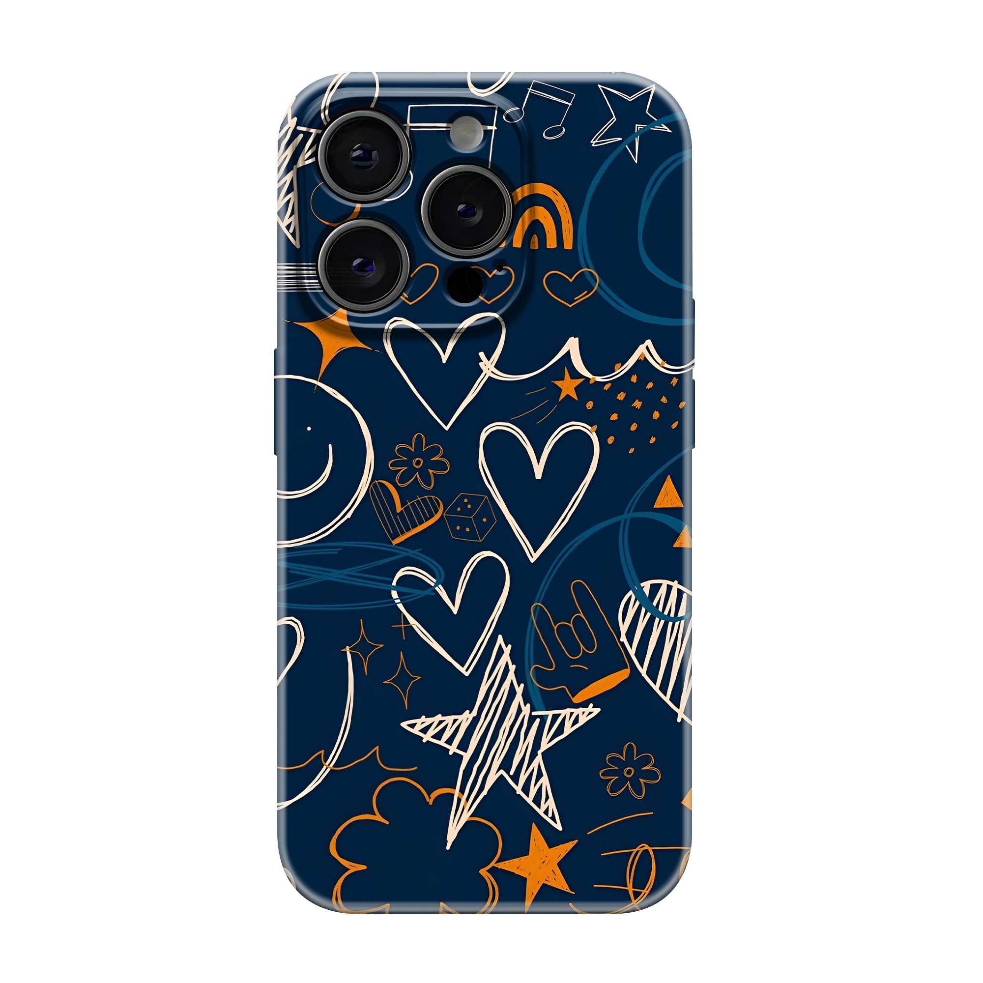 Midnight Doodles Glossy Hard Case
