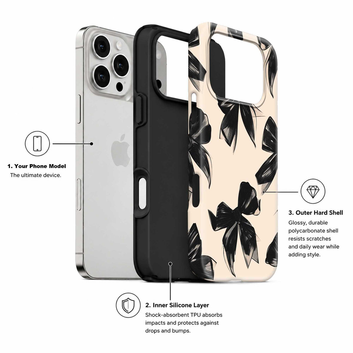 Midnight Bow Dual Guard Case