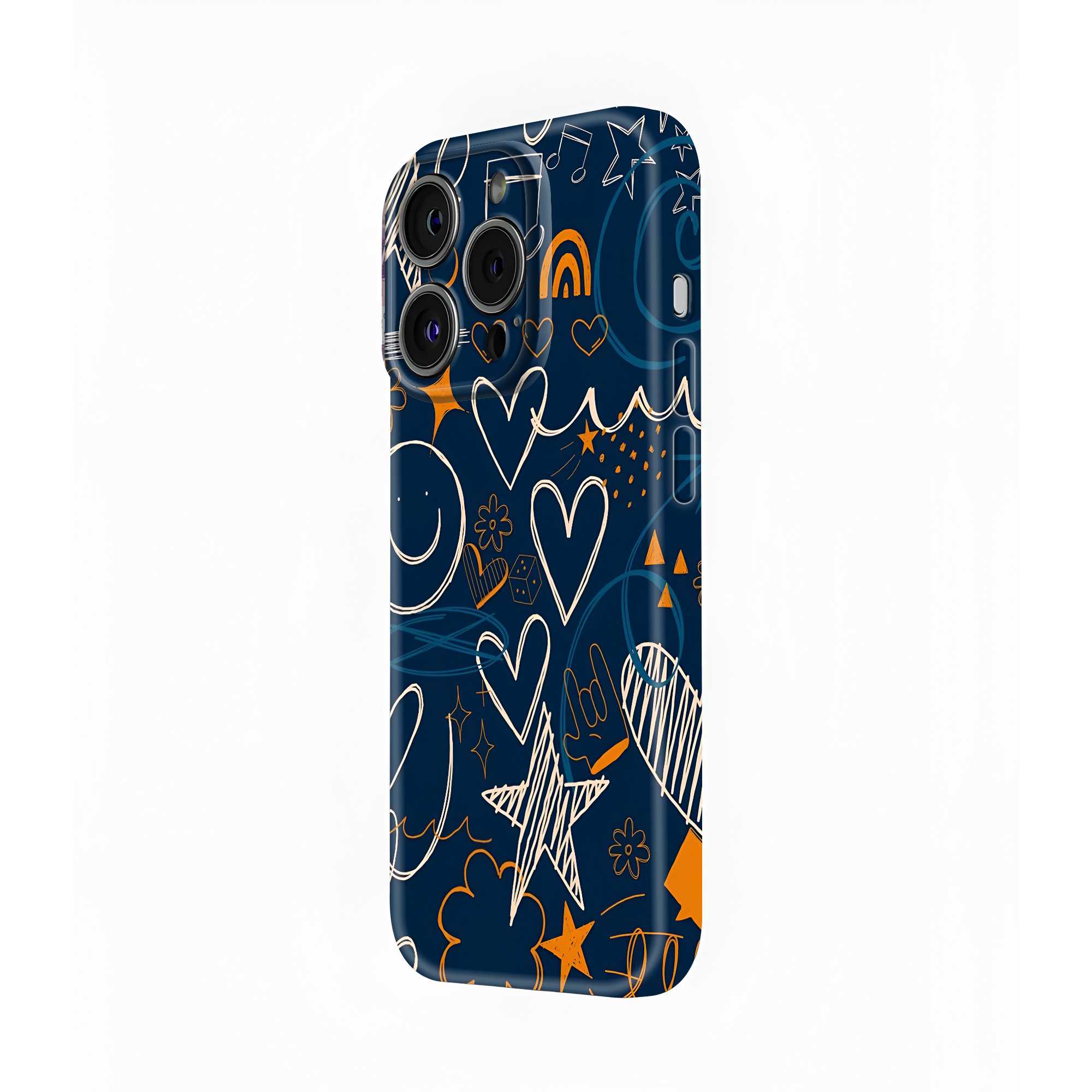Midnight Doodles Glossy Hard Case
