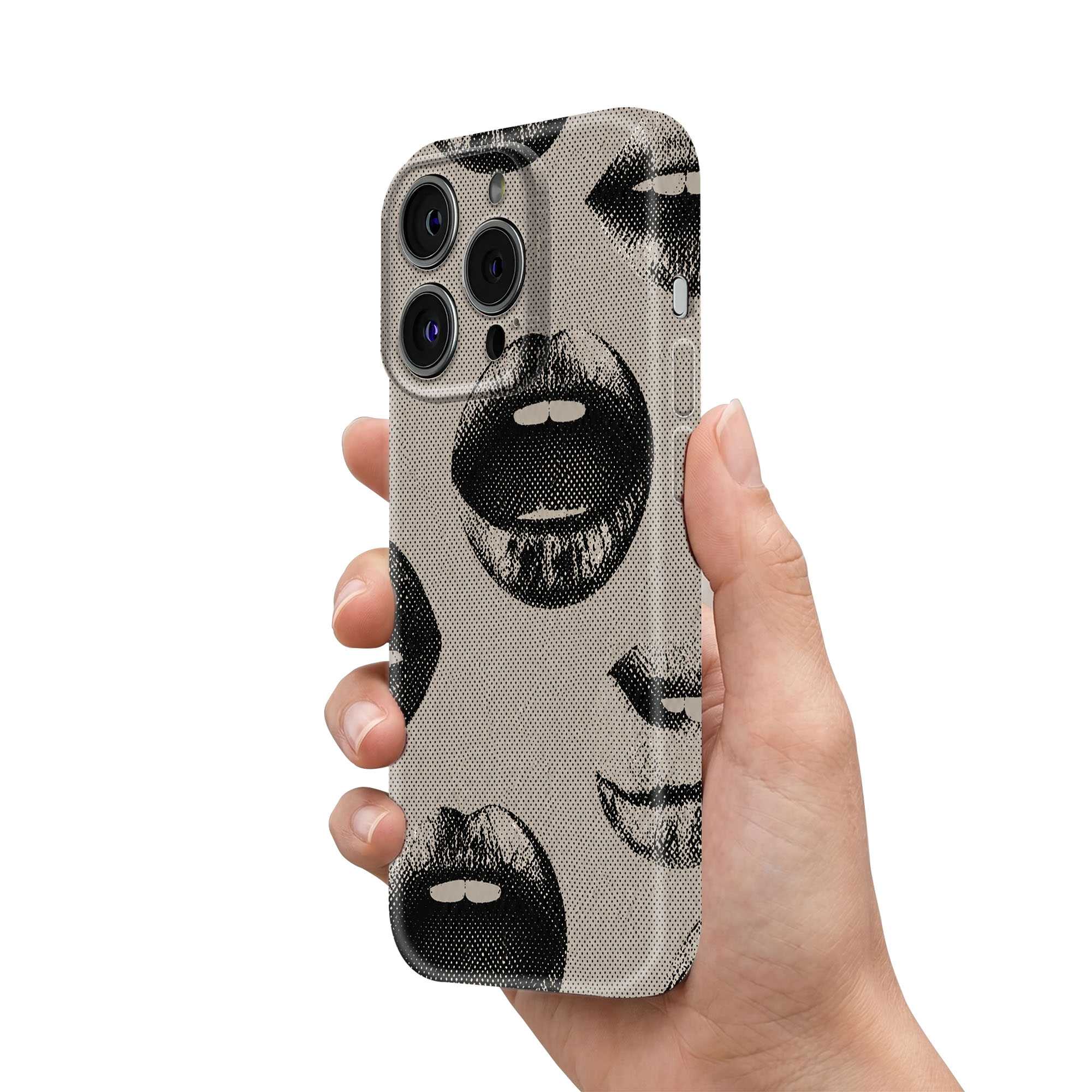 Midnight Lips Glossy Hard Case