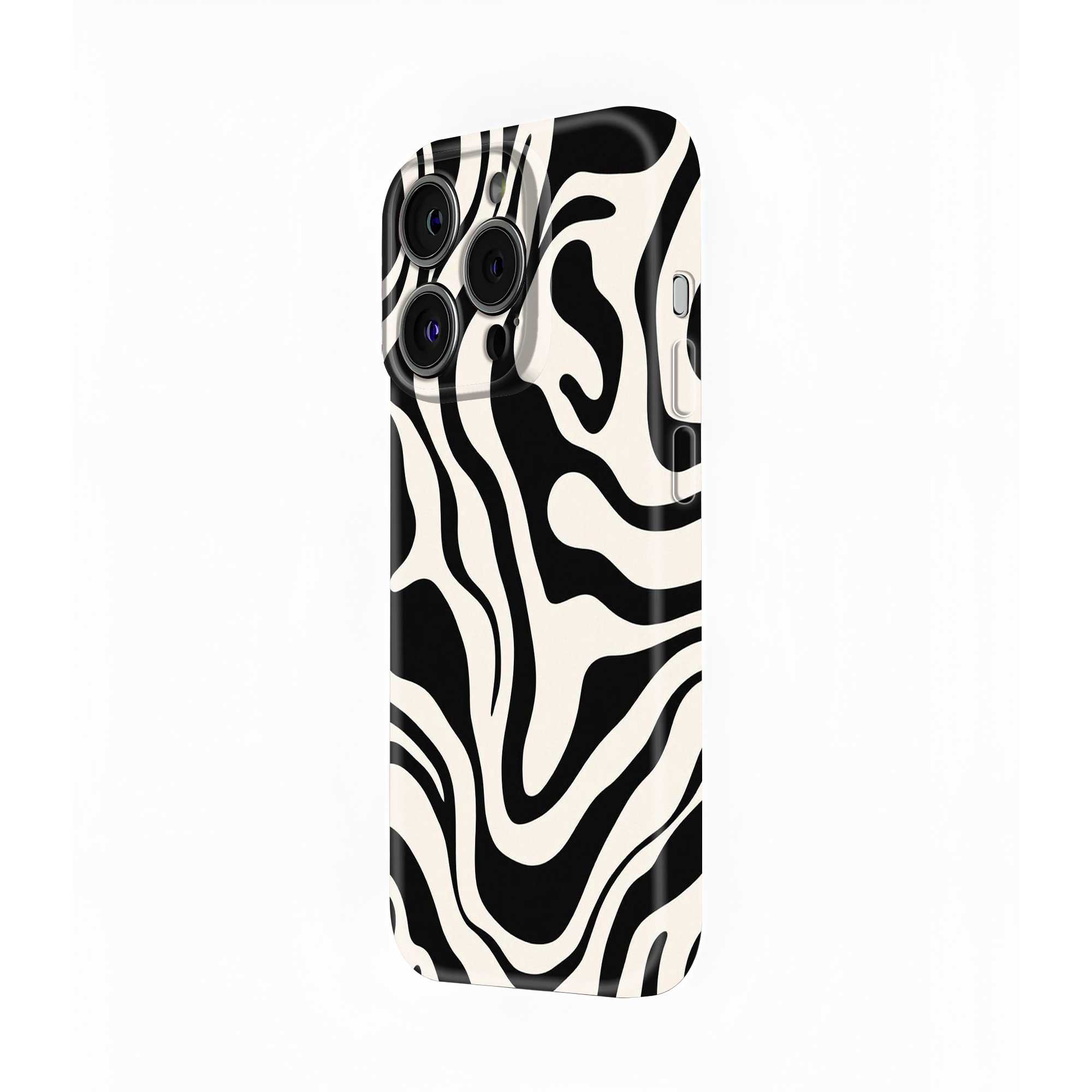 Midnight Zebra Glossy Hard Case