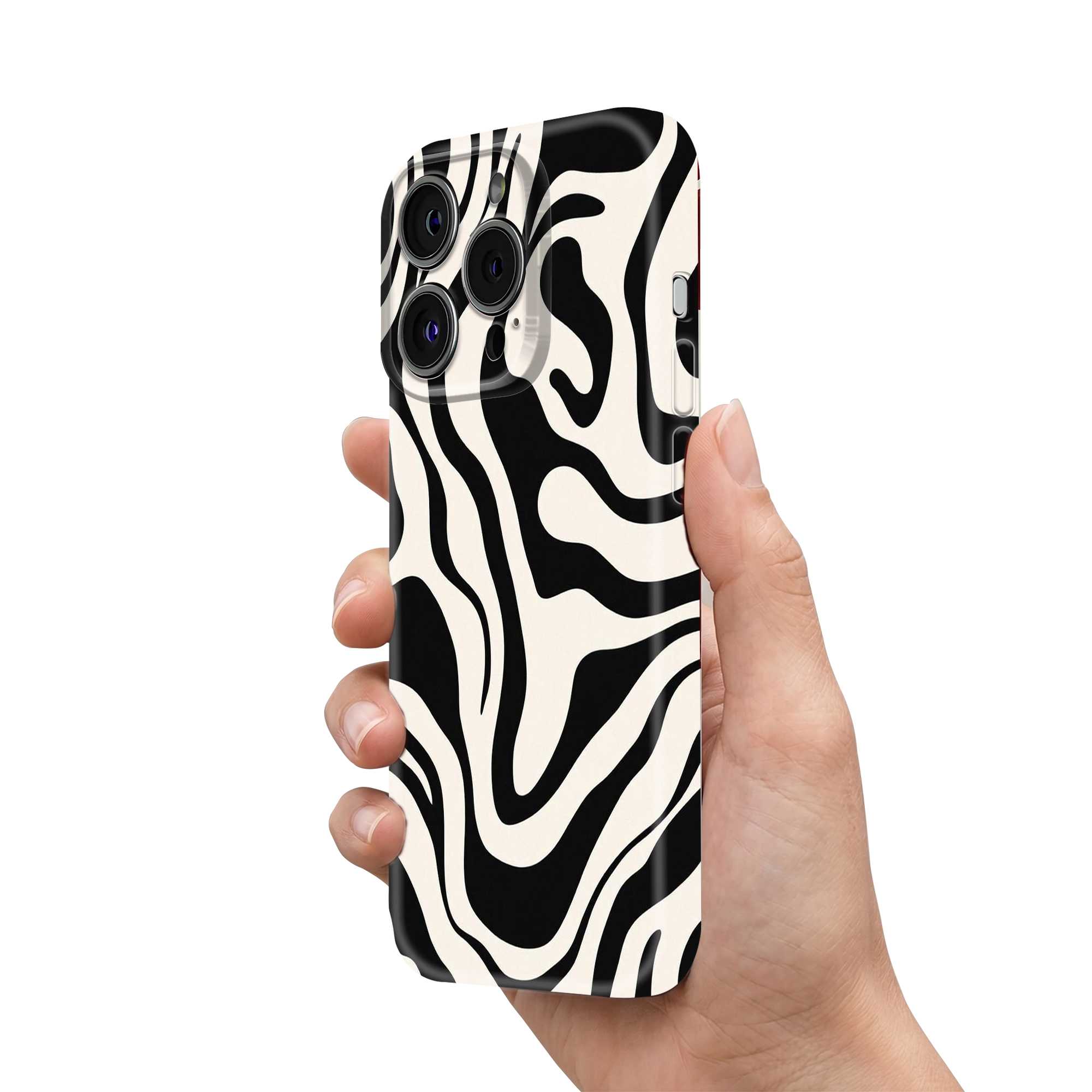 Midnight Zebra Glossy Hard Case
