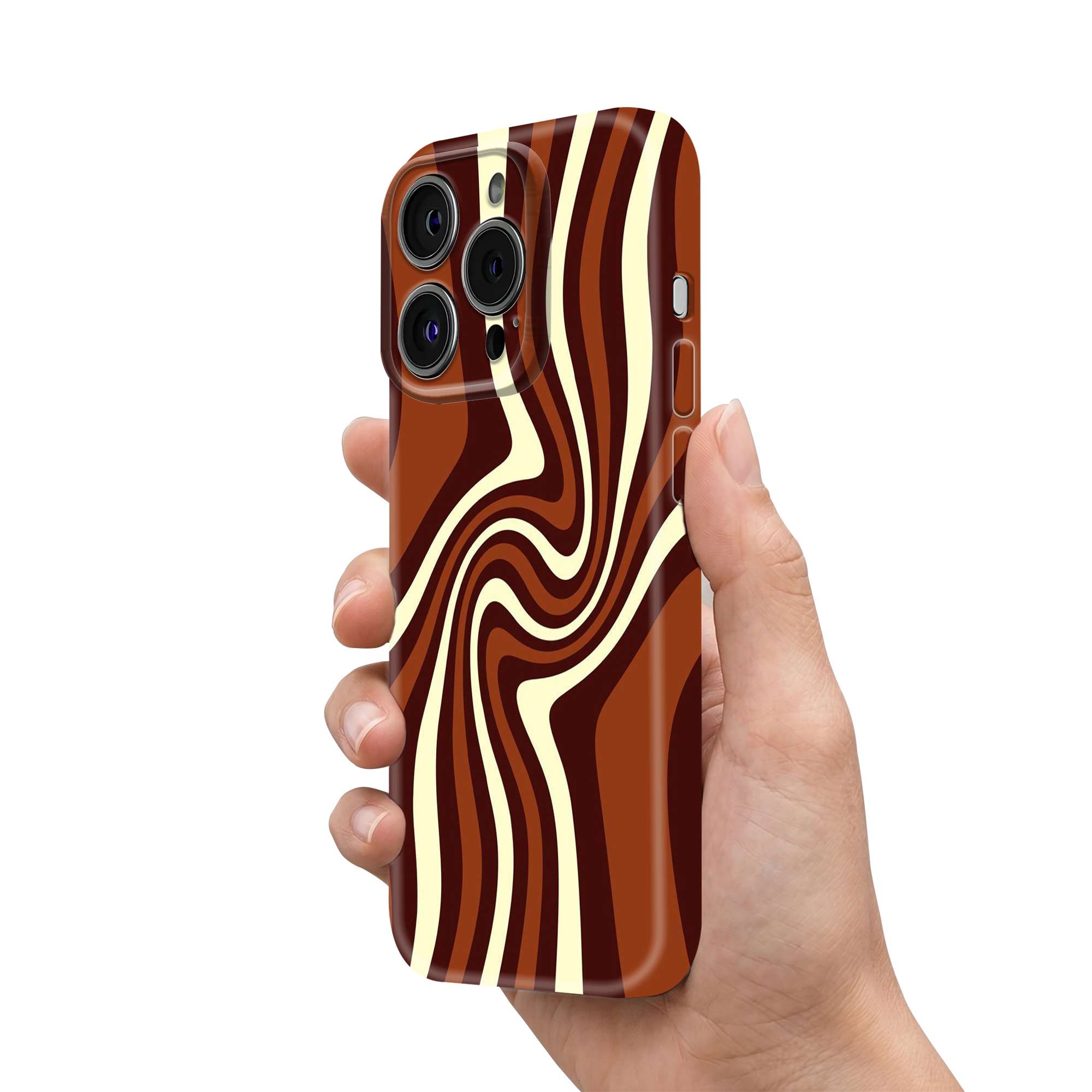 Mocha Flow Glossy Hard Case