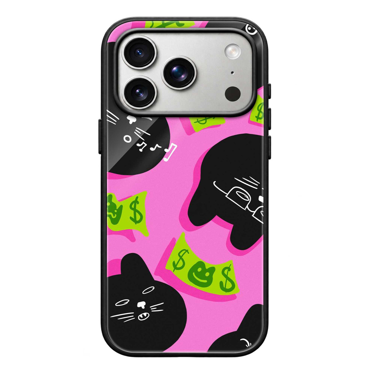 Money Meow Glass Case