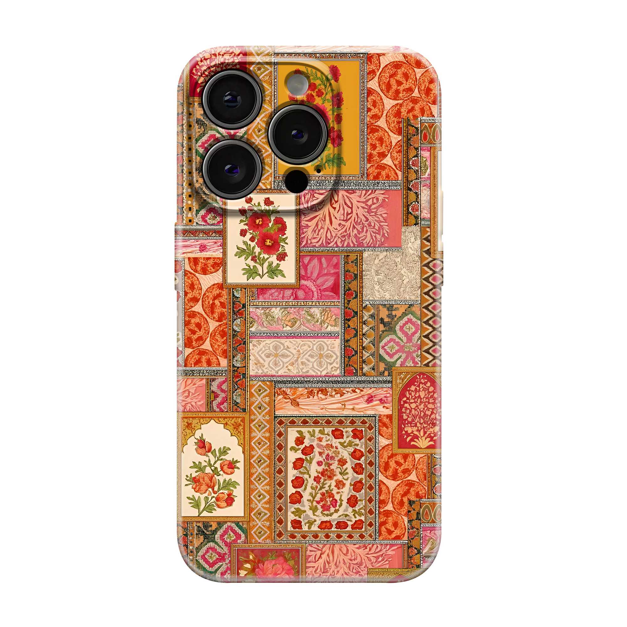 Mughal Floral Collage Glossy Hard Case