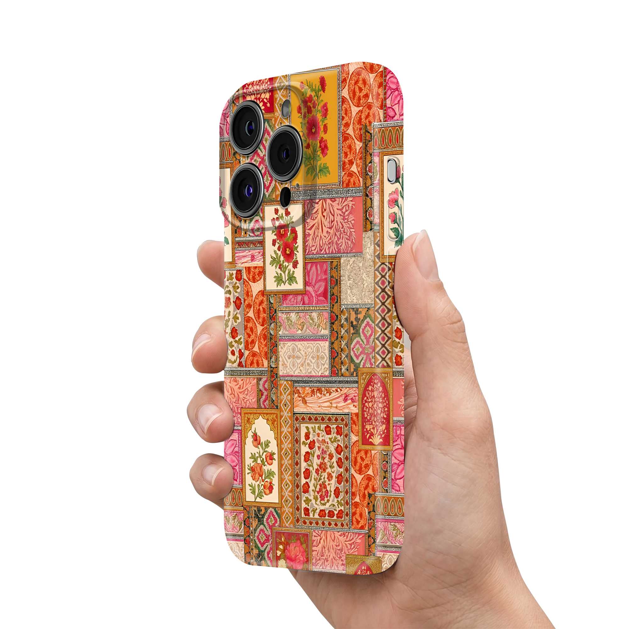 Mughal Floral Collage Glossy Hard Case