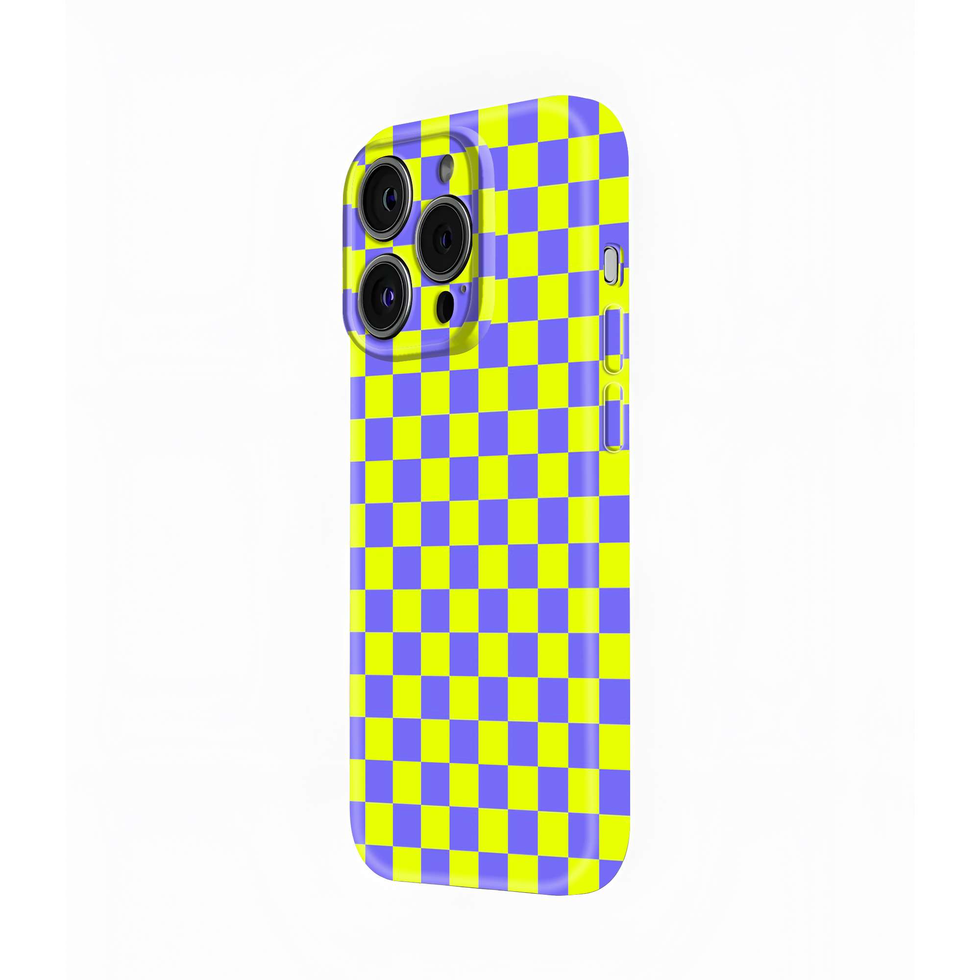 Neon Check Glossy Hard Case
