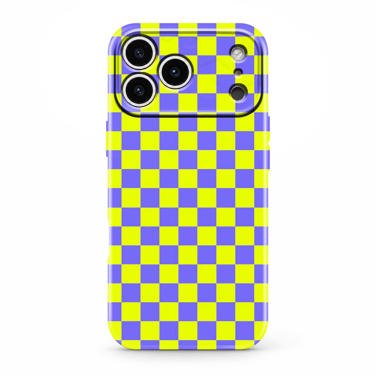 Neon Check Glossy Hard Case