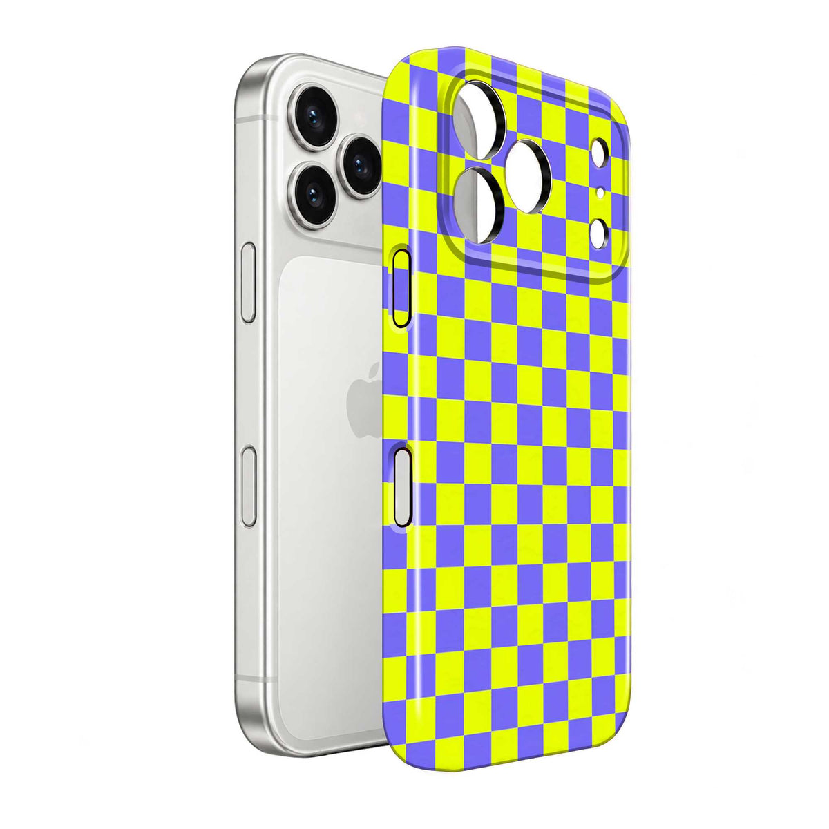 Neon Check Glossy Hard Case