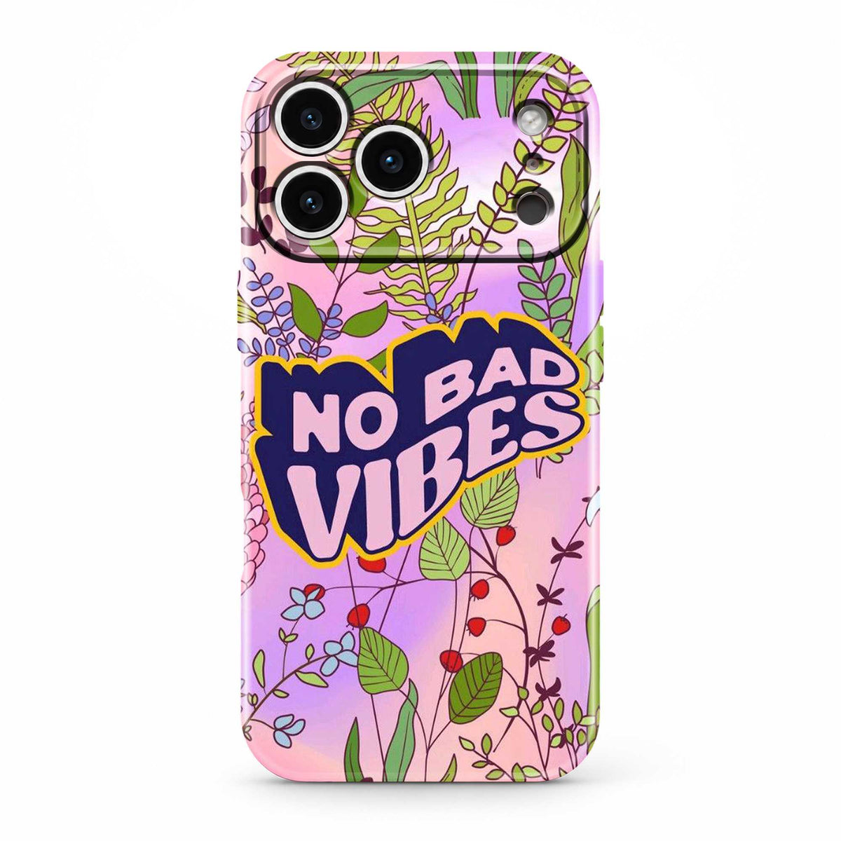 No Bad Vibes Glossy Hard Case