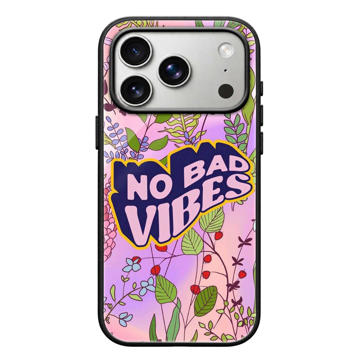 No Bad Vibes Glass Case