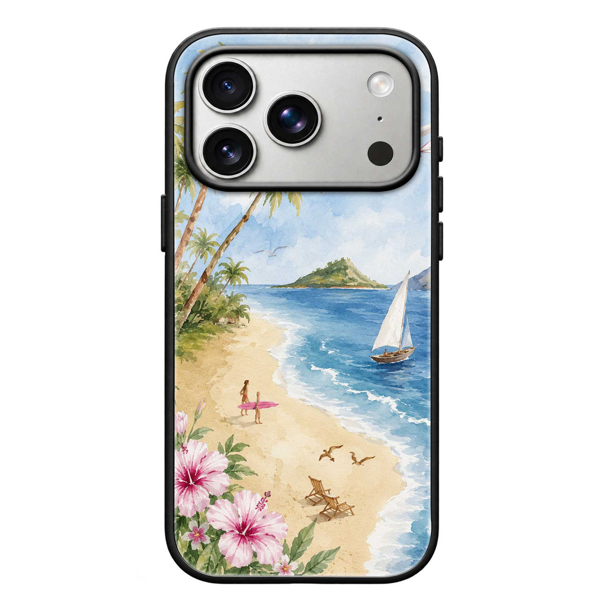 Ocean Breeze Glass Case