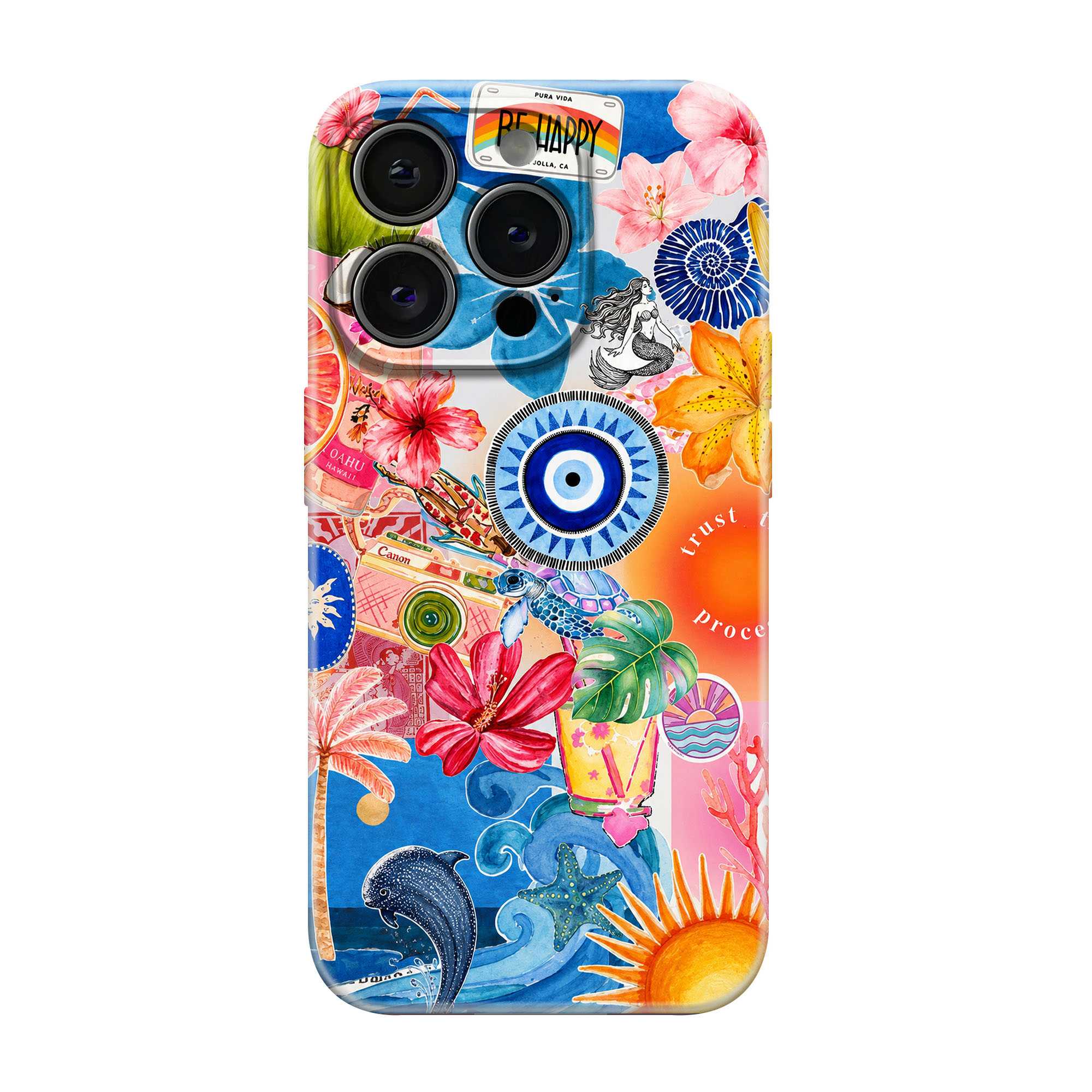 Paradise Vibes Glossy Hard Case