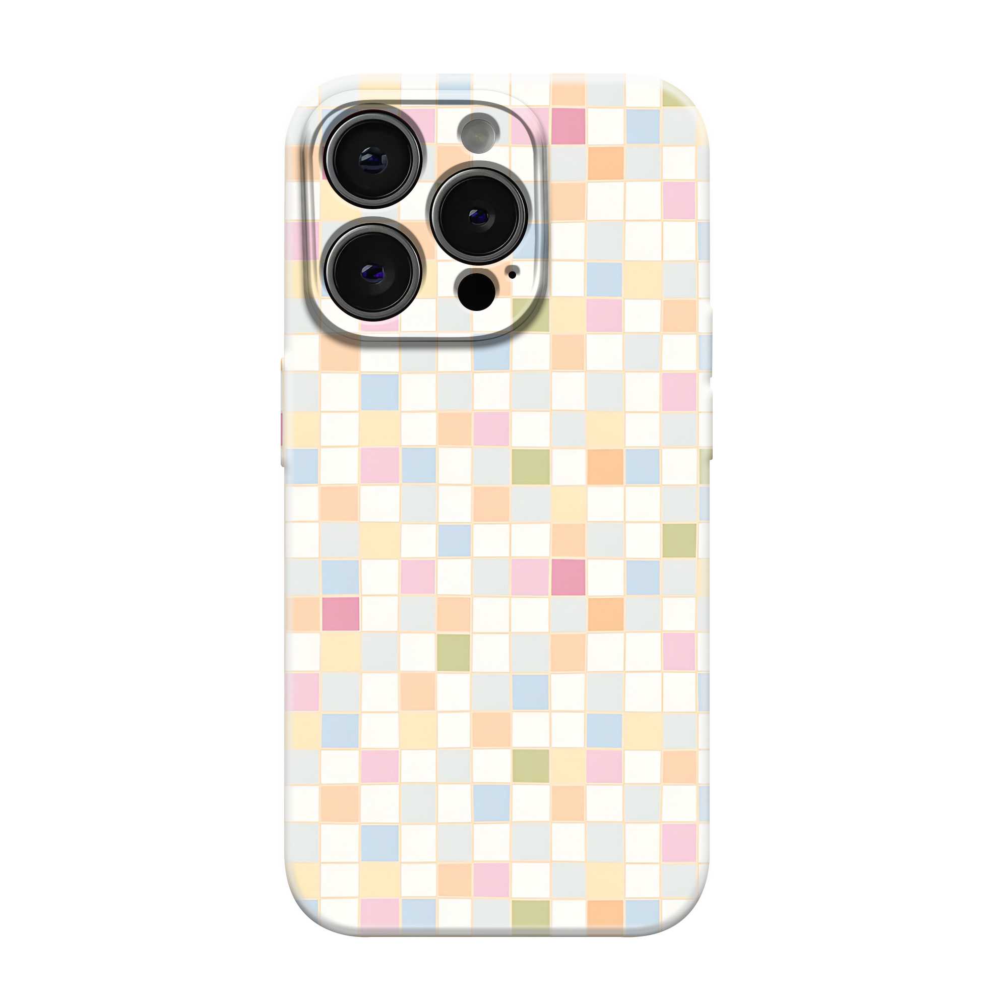 Pastel Checks Glossy Hard Case