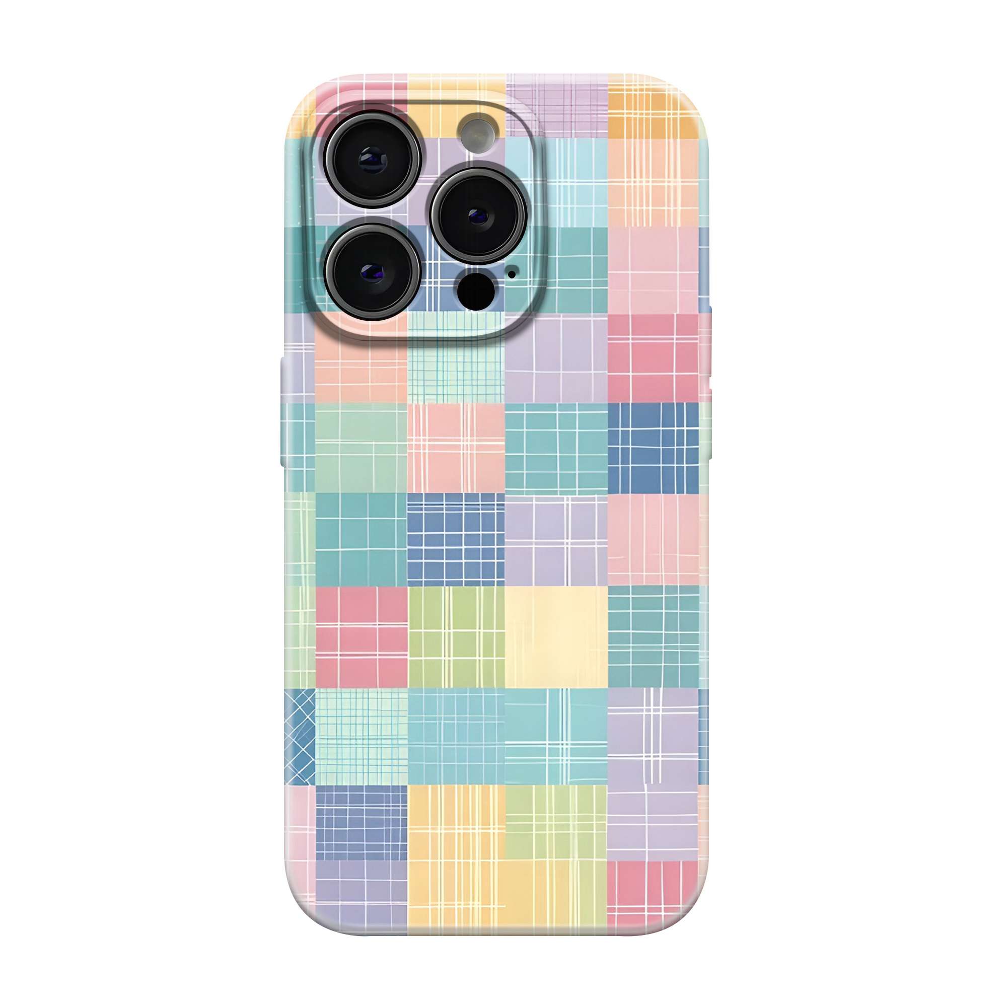 Pastel Patchwork Glossy Hard Case