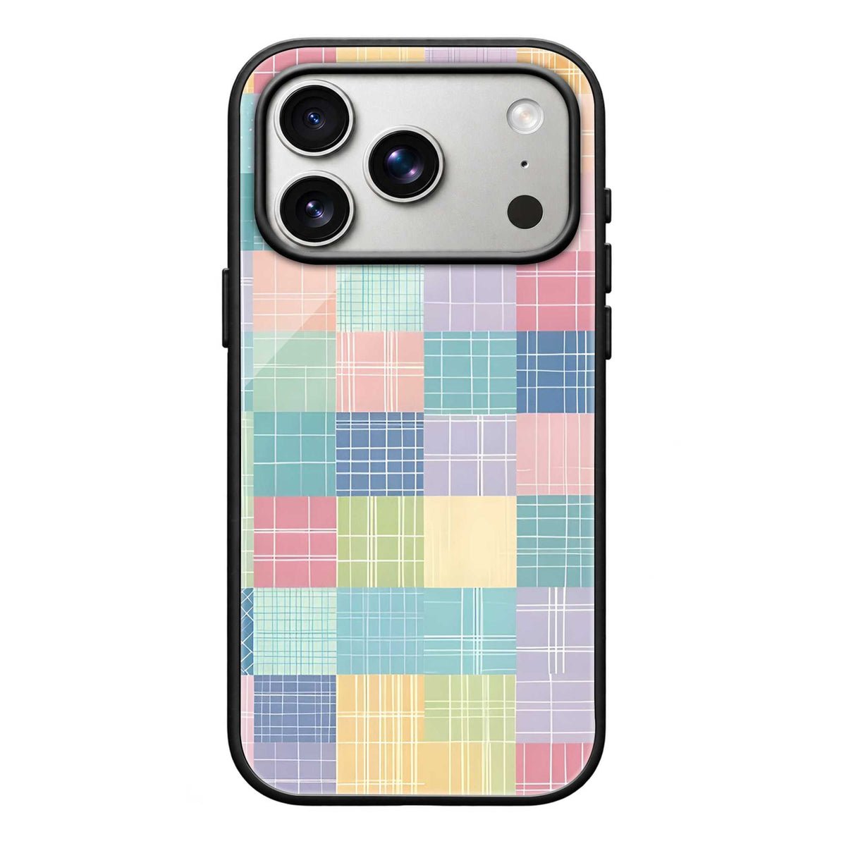 Pastel Patchwork Glass Case
