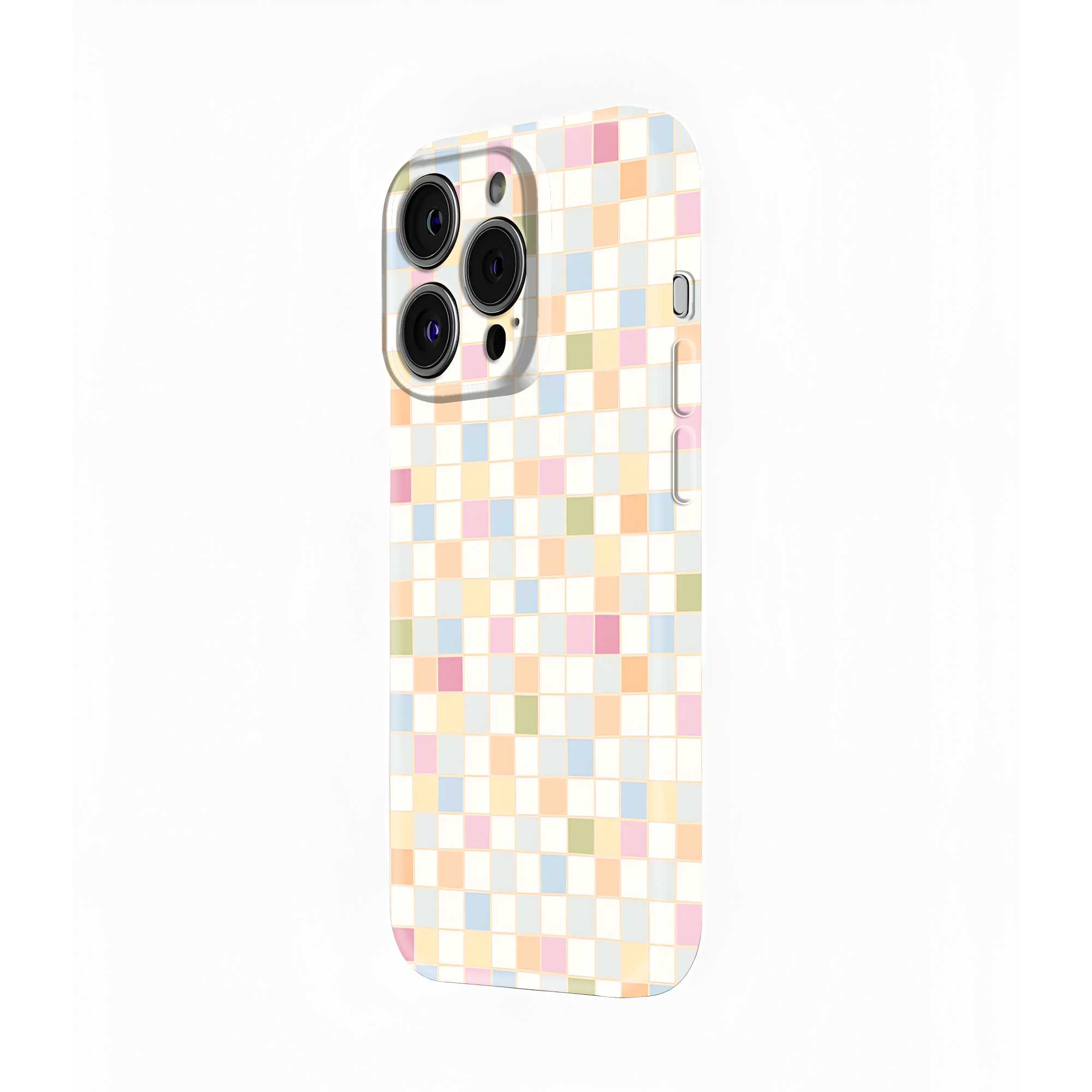 Pastel Checks Glossy Hard Case