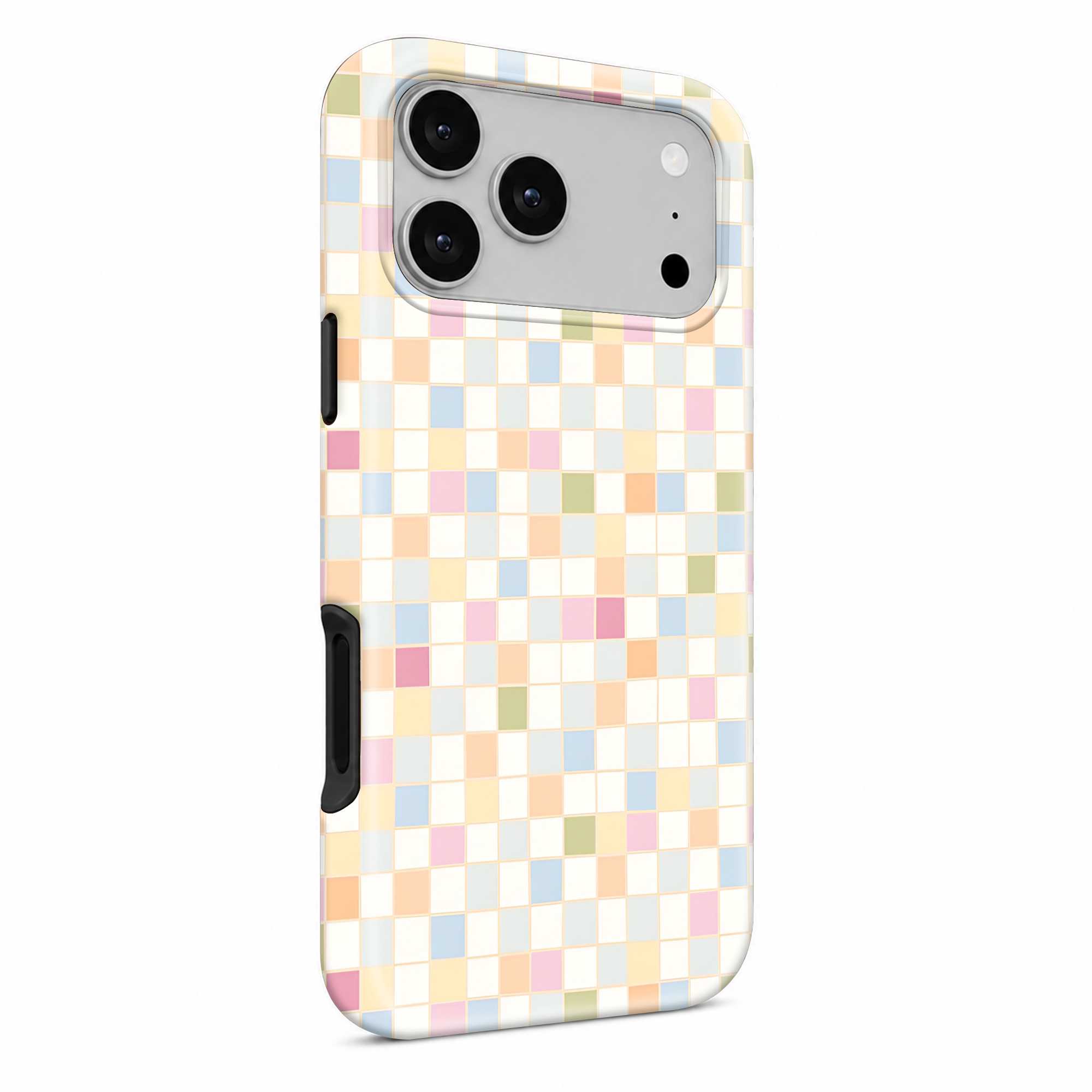 Pastel Checks Dual Guard Case