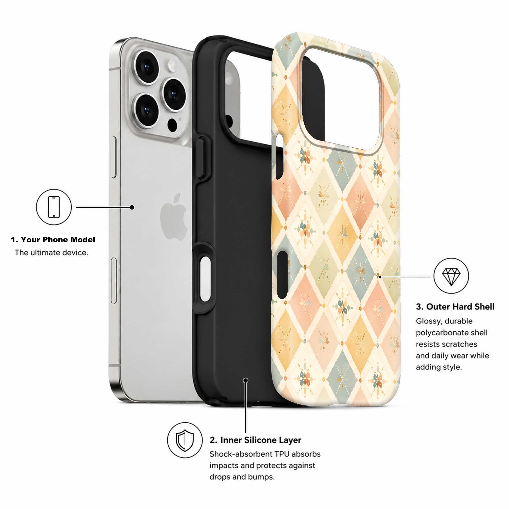 Pastel Diamond Dual Guard Case