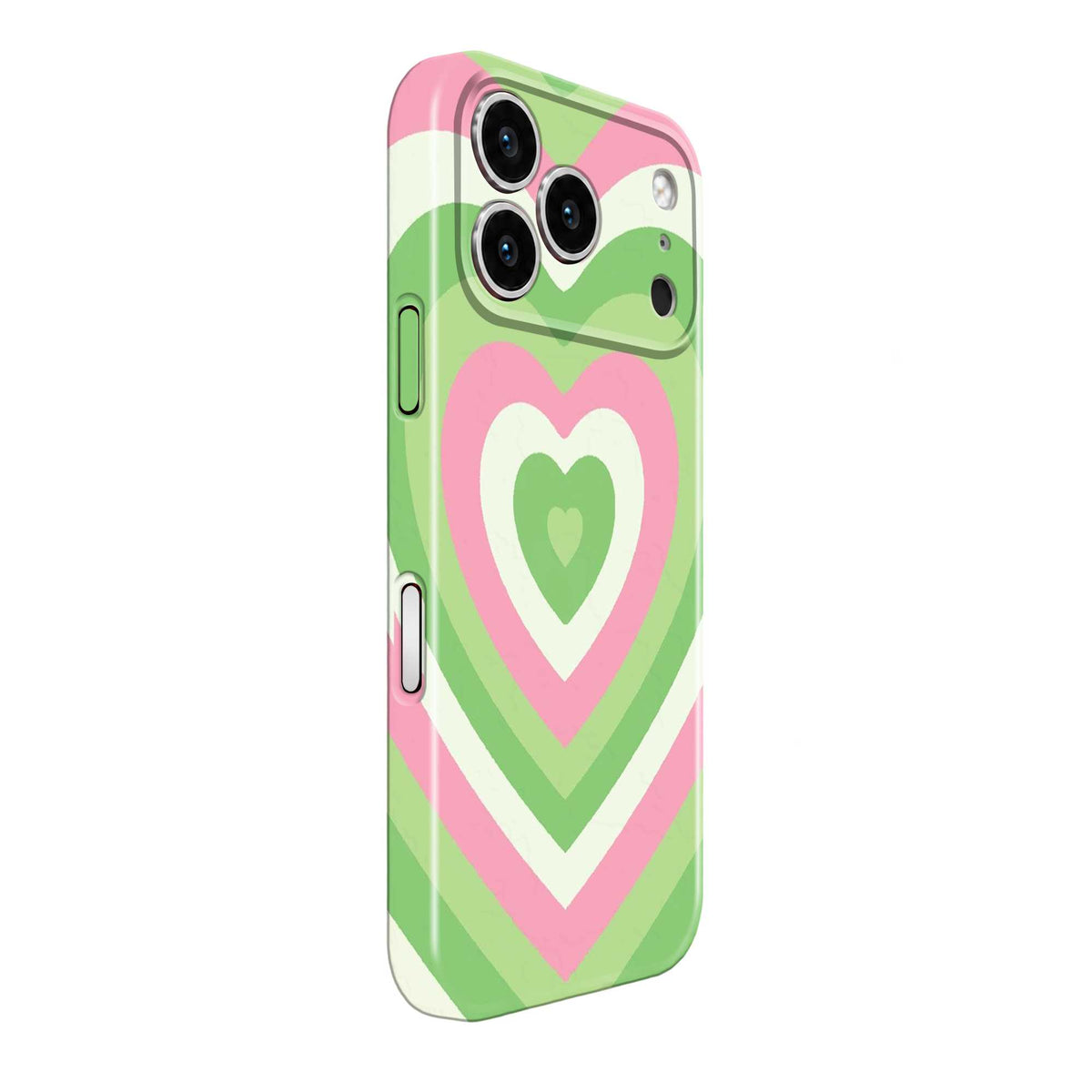 Pastel Heart Waves Glossy Hard Case