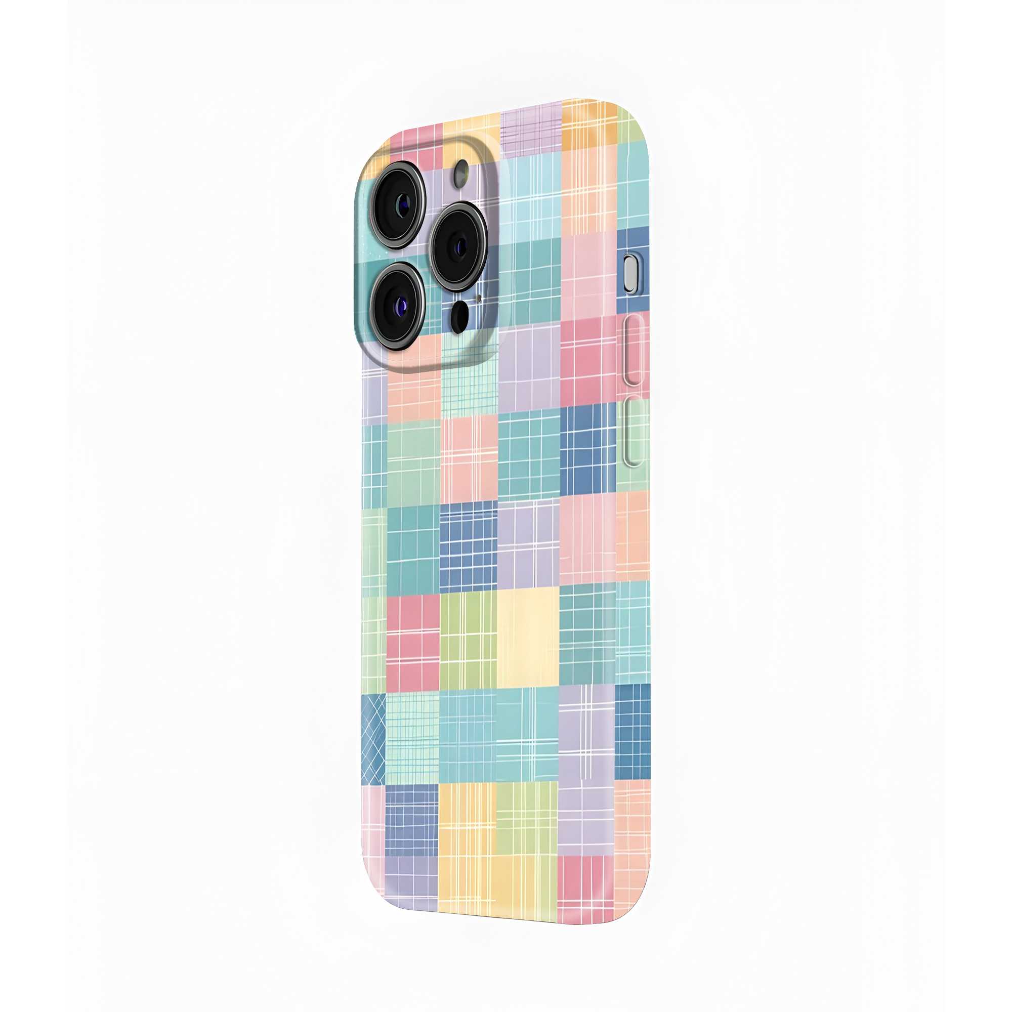 Pastel Patchwork Glossy Hard Case