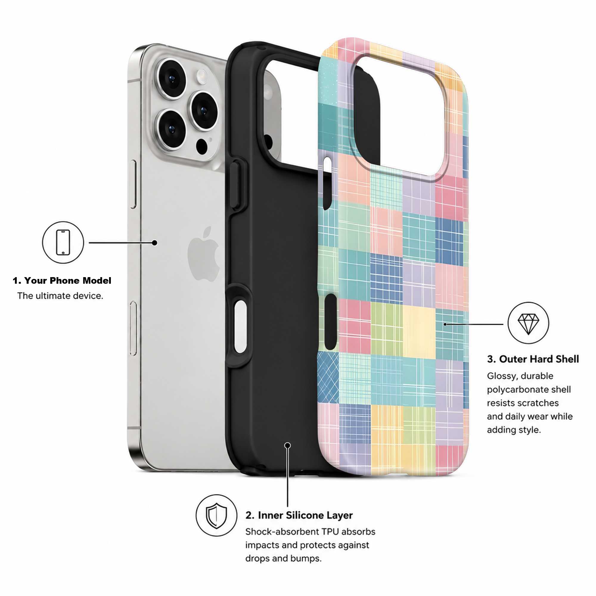 Pastel Patchwork Dual Guard Case