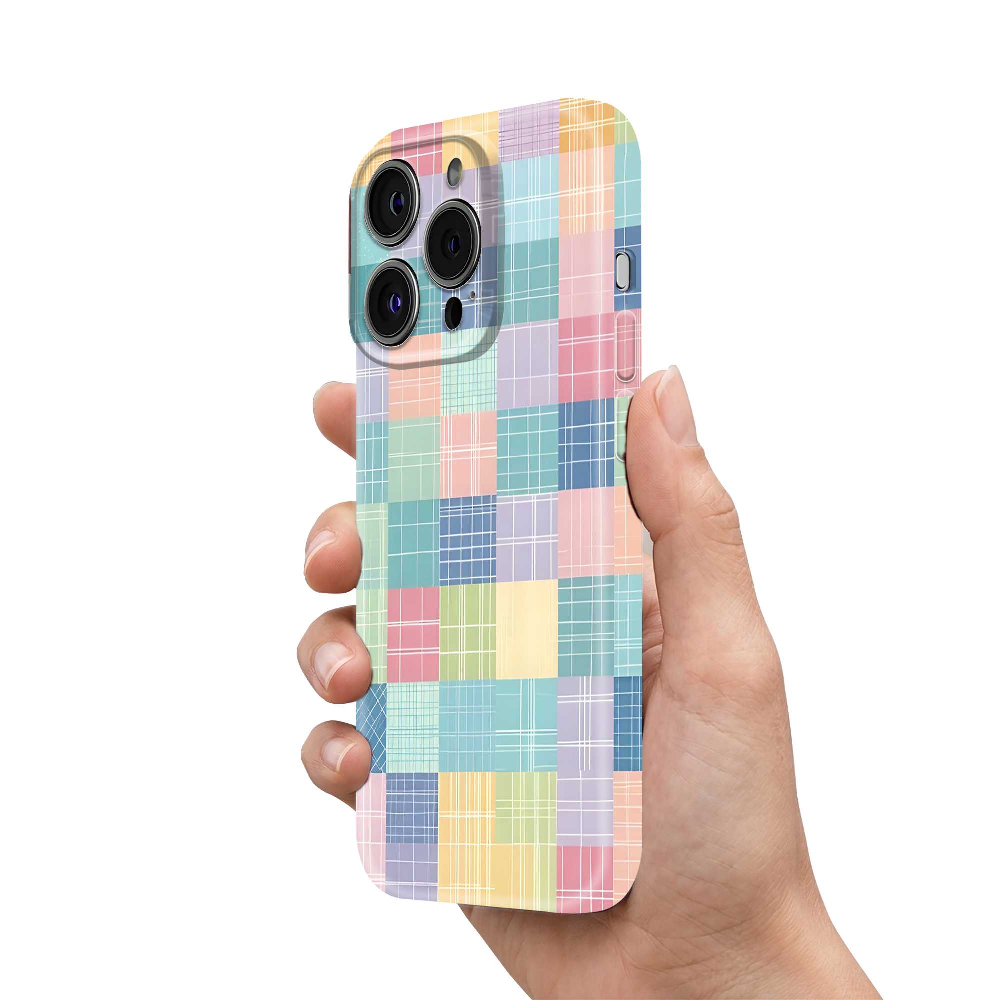Pastel Patchwork Glossy Hard Case