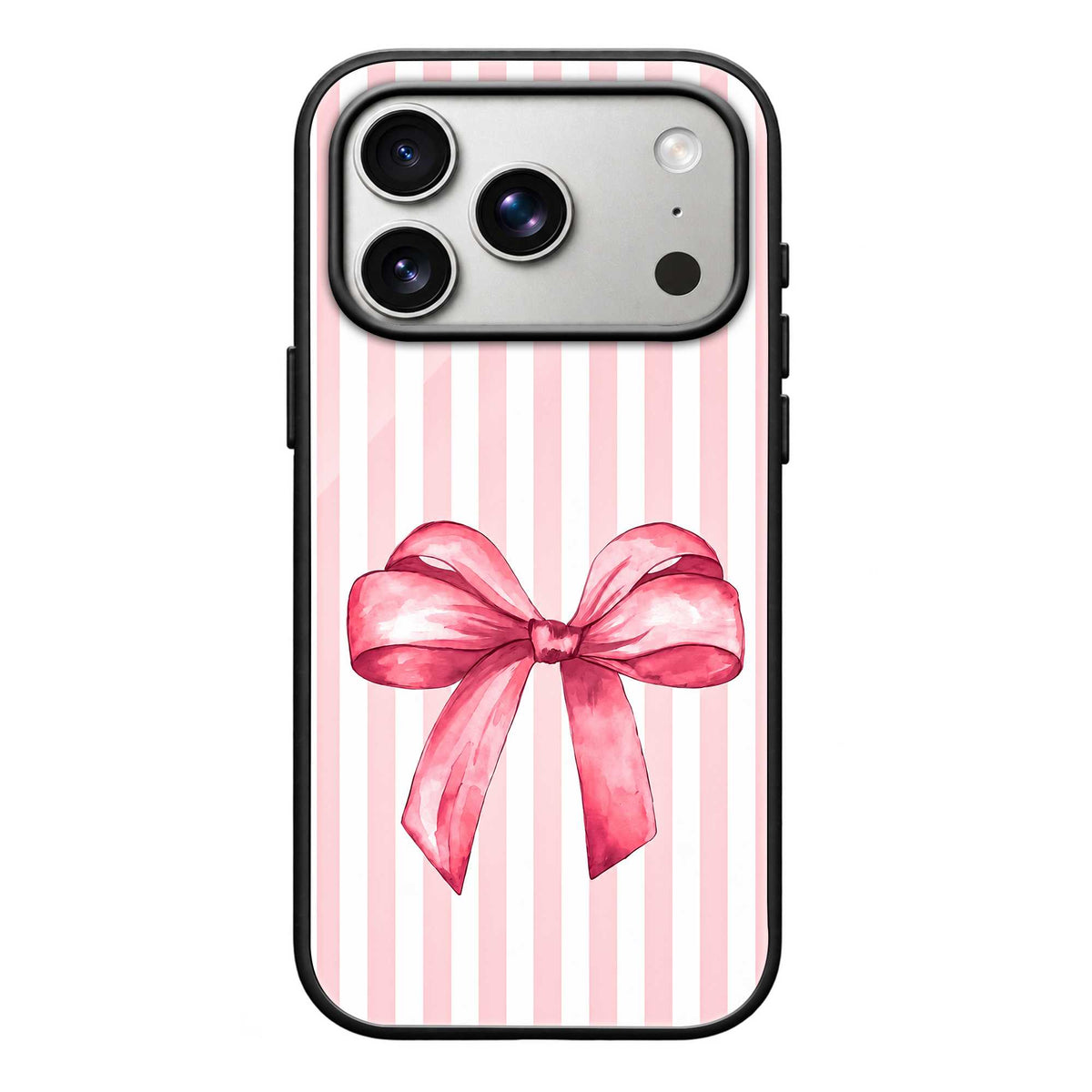 Pink Boww Glass Case