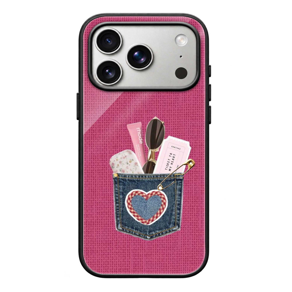 Pink Pocket Glass Case