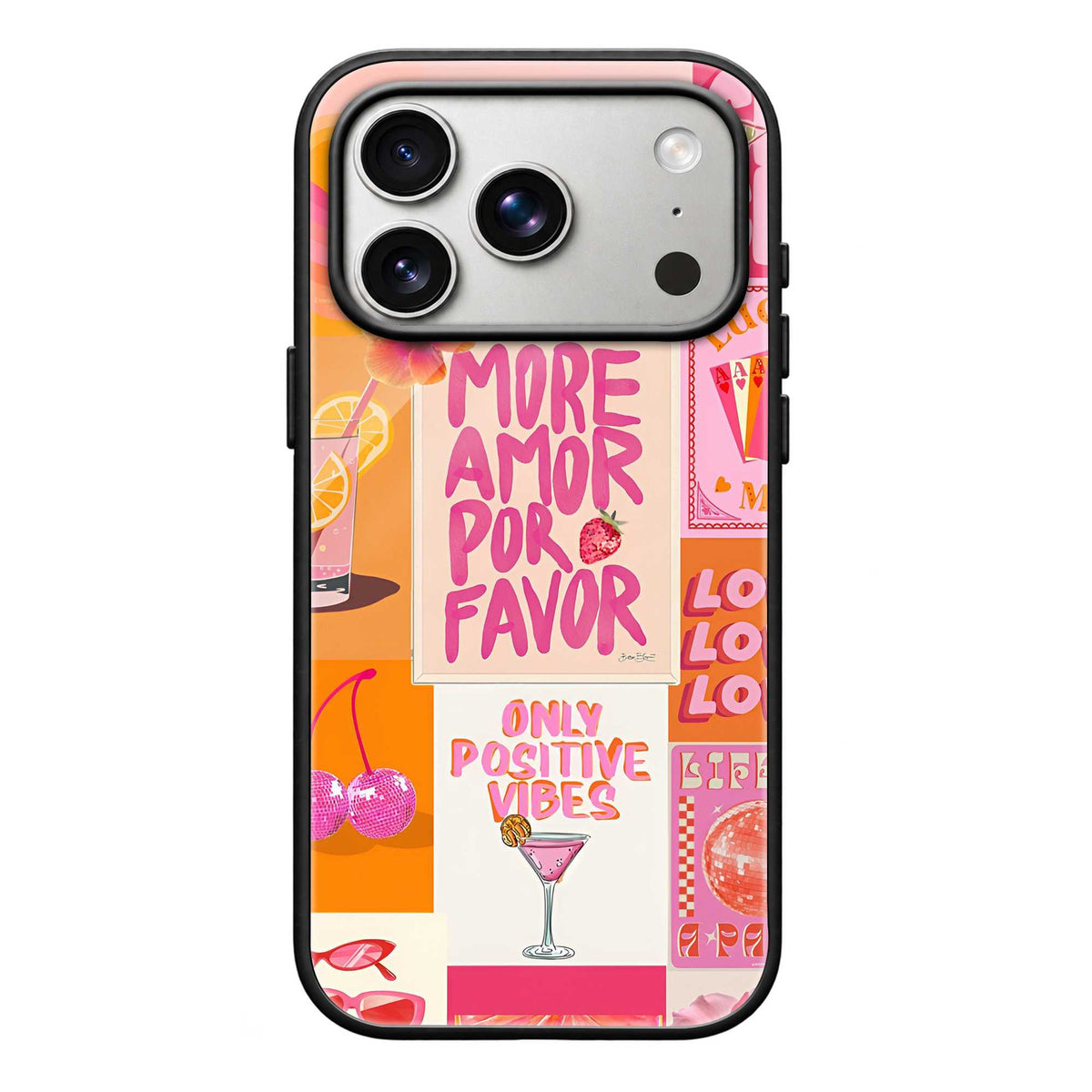 Pink Positivity Glass Case
