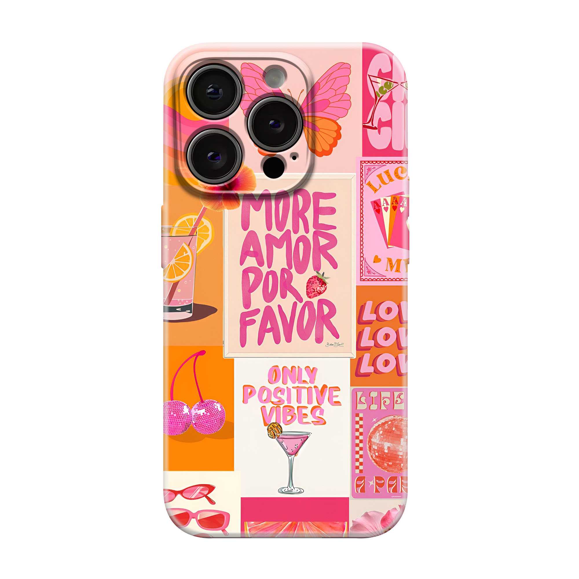 Pink Positivity Vibes Glossy Hard Case