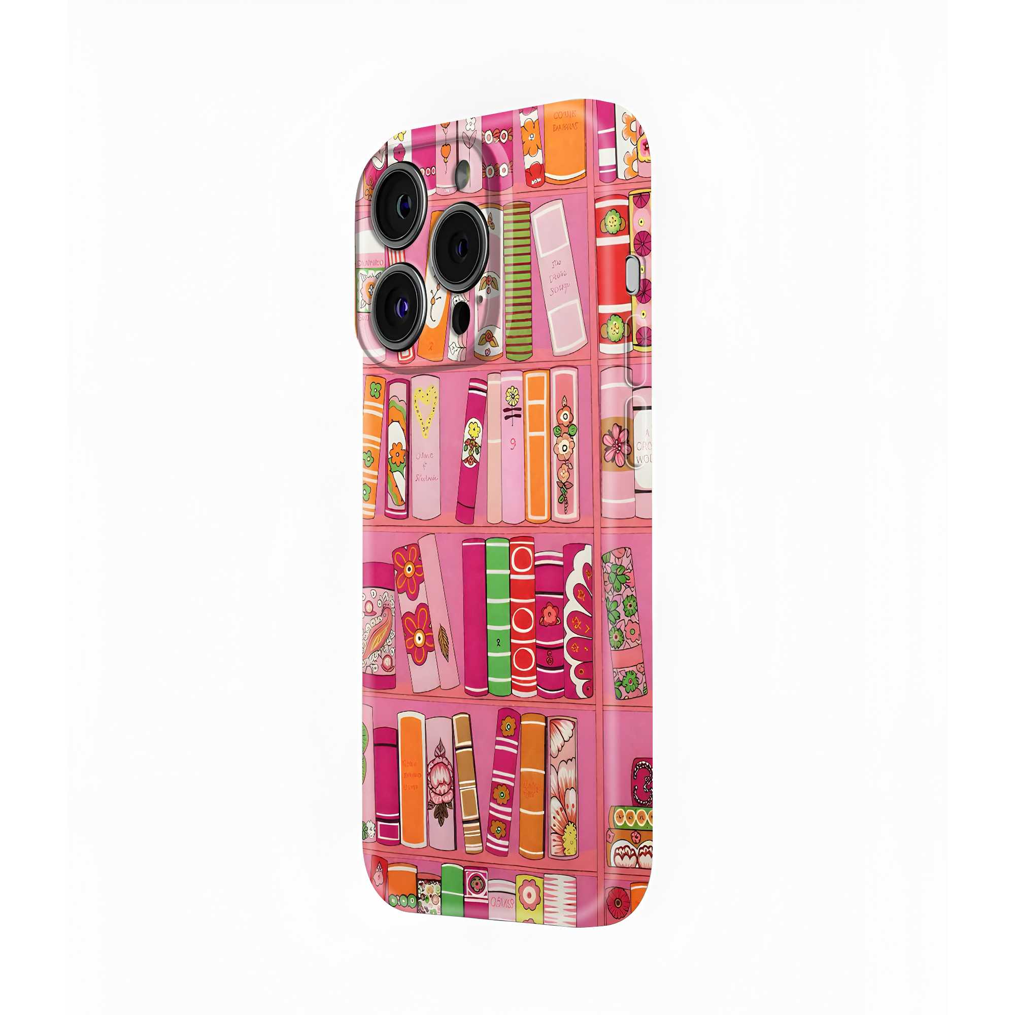 Pink Bookshelf Glossy Hard Case