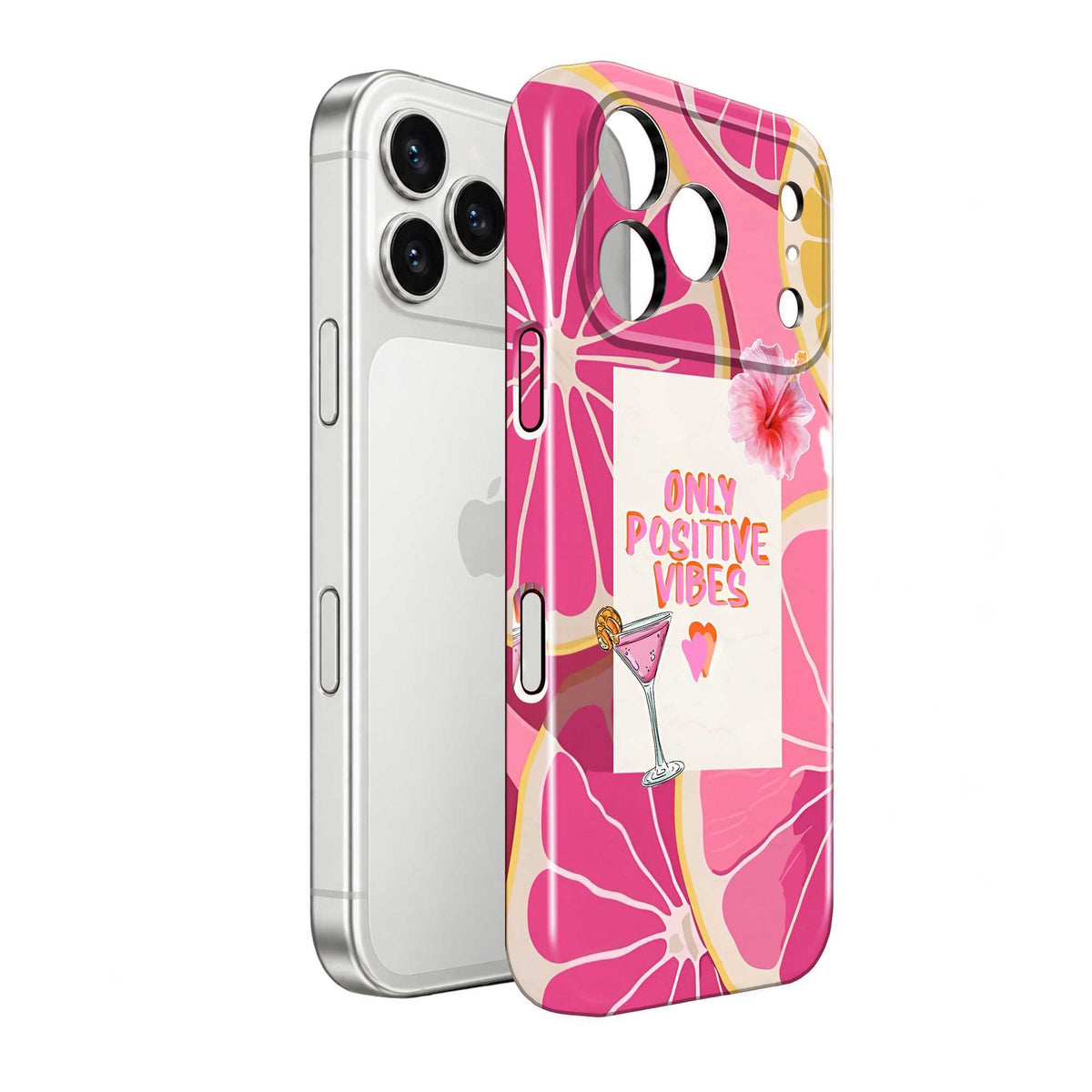 Pink Citrus Vibes Glossy Hard Case