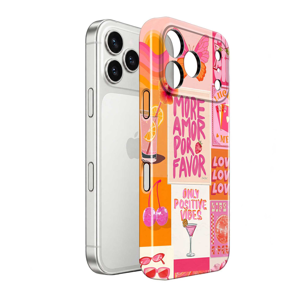 Pink Positivity Vibes Glossy Hard Case