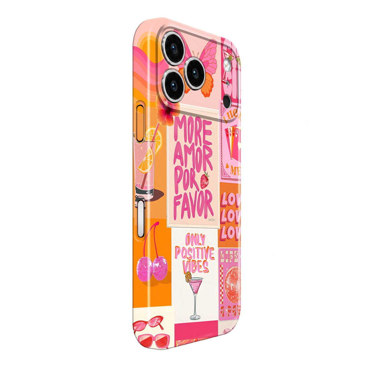 Pink Positivity Vibes Glossy Hard Case