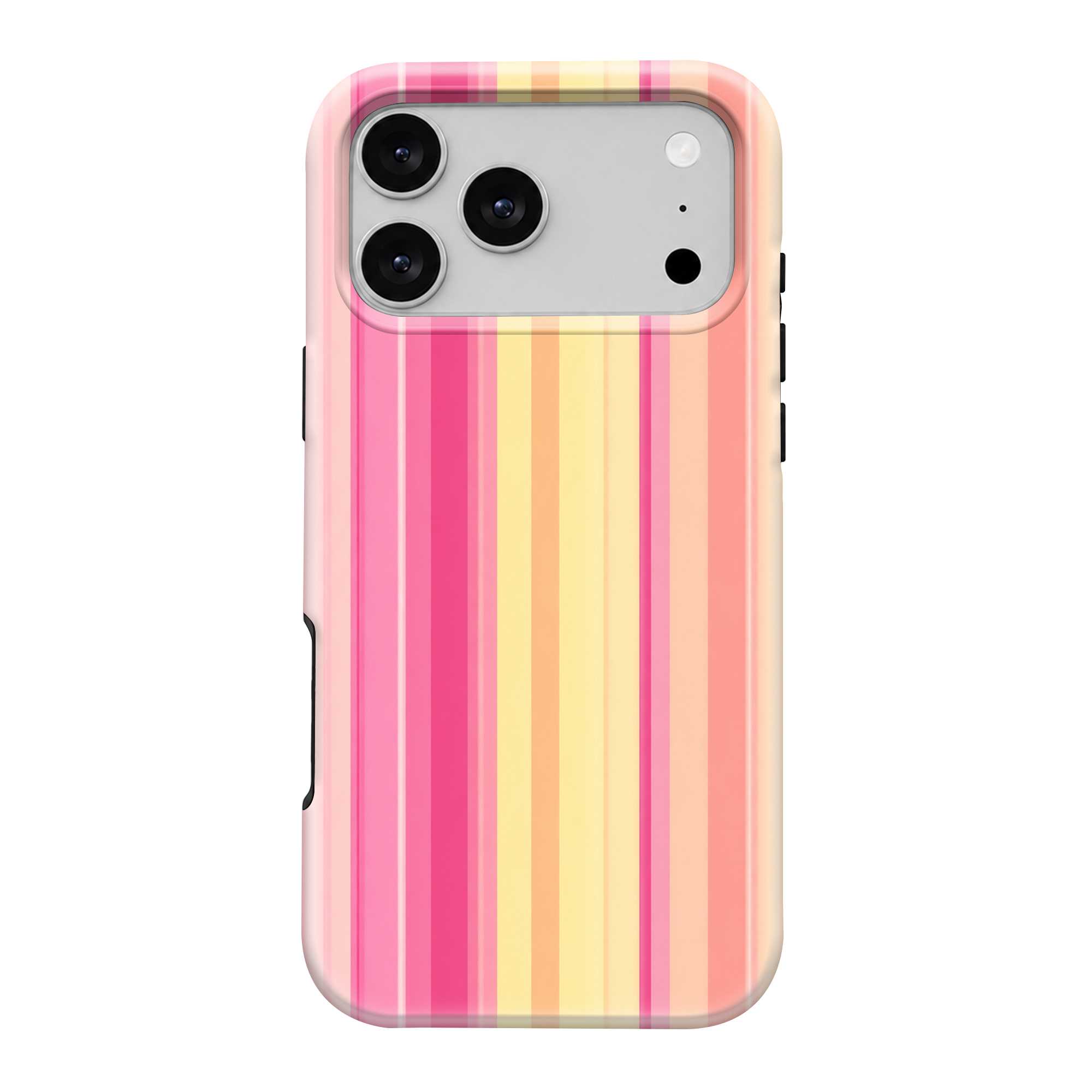 Pink & Yellow Stripes Dual Guard Case