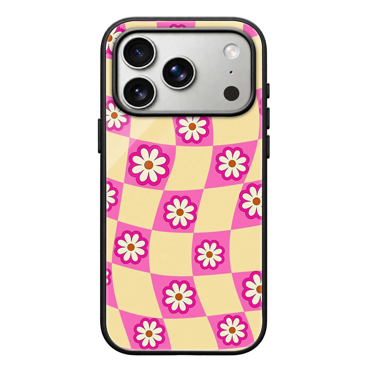 Pinkcore Flowers Glass Case