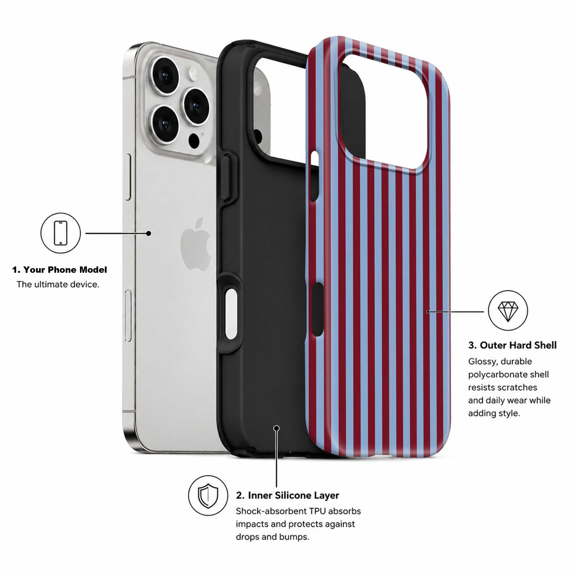 Pitchside Stripes Dual Guard Case